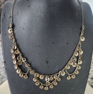 Claire's Dangle Disc Necklace